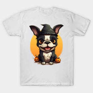 Halloween Boston Terrier Dog #1 T-Shirt